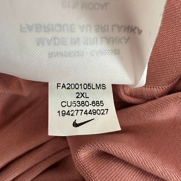 Nike Yoga Cardigan Sweater WMNS XXL Pink Snap Closure 3/4 Sleeve Dri-Fit Stretch - Picture 9 of 9